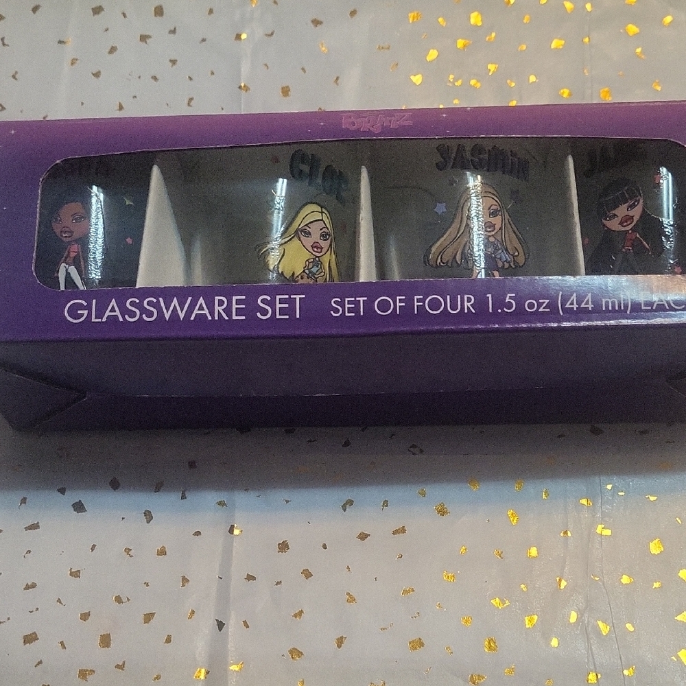 Purple and White Bar Accessories Set for Dining